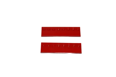 2 Lego® TRAIN Railway 9V 12V RC Slide Guide Rail 8x1 RED NEW MOD
