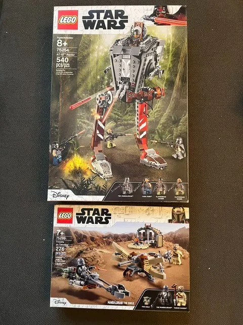 💥🤖🚀 2 LEGO Star Wars The Mandalorian Lot 75254 & 75299 SEALED GROGU Minifigs