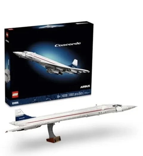 LEGO - 10318 - Icons - Concorde Supersonic Aircraft - 2,083 Pieces - New Sealed