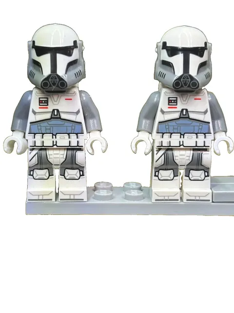 LEGO Star Wars Clone Imperial Commando Lot of 2 White/Gray Plastic
