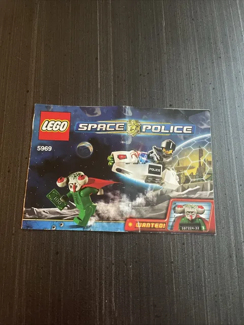 Lego 5969 INSTRUCTIONS ONLY Space Police Squidman Escape Manual Booklet Book