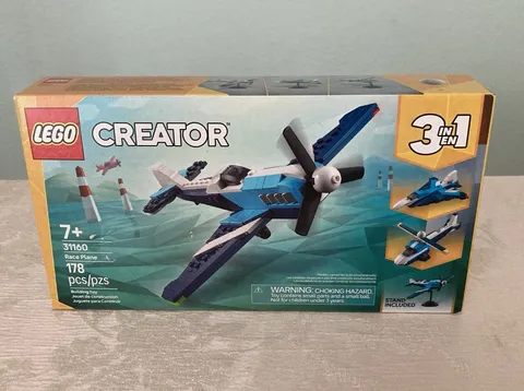 New Sealed Lego Creator 3 In 1 Race Plane 178 Pcs Age 7+ Part Number 31160 👀 