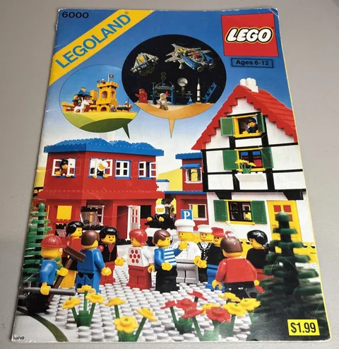 Vintage 1980 LEGO Legoland 6000 Idea Book Instruction Manual Catalog Booklet