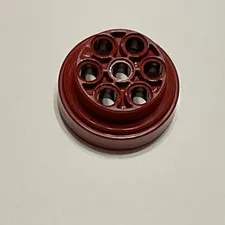 LEGO Wheel 31mm D. x 15mm Technic with 7 Pin Holes 60208 - Dark Red x1