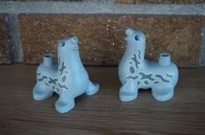 Lego Duplo Gray Spotted Seal Figure Set Lot Animal Toy Plastic Mini