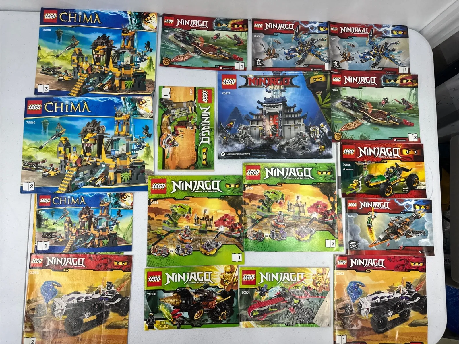 LEGO Instructions Directions Manuals Lot - Ninjago & Chima