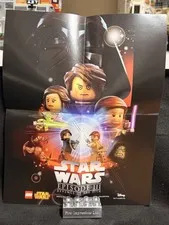 LEGO Star Wars 2015 Episode III Revenge Of The Sith 16x20 Promo Poster Folded