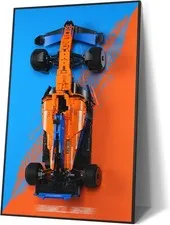 Display Wallboard for Lego McLaren Formula 1 Race Car, Wall Mount for Lego 42141
