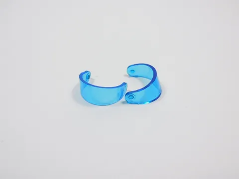 LEGO Lot of 2 Trans Dark Blue Helmet Visors Visor Accessory Minifig Q7