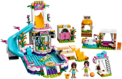 LEGO Friends 41313Heartlake Summer Pool 100% Complete w/ instructions