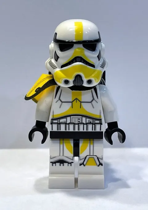 Lego Star Wars Minifigure 75311 Artillery Stormtrooper - Yellow/White w/Backpack