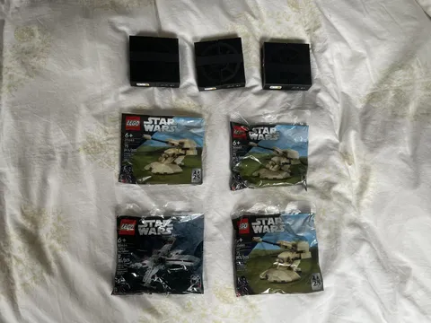 LEGO Star Wars X-Wing 30654, AAT 30680 (x3) Sealed Polybags Yavin Coin GWP (x3)