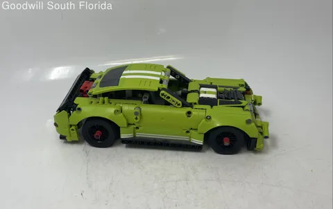 Lego Technic Green Plastic Ford Mustang Shelby GT500 Racing Built Toy Car