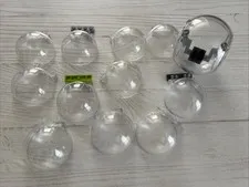 LEGO LOT 12 PCS TRANS CLEAR COCKPIT WINDSCREEN WINDSHIELD ROUND BUILDING PIECES