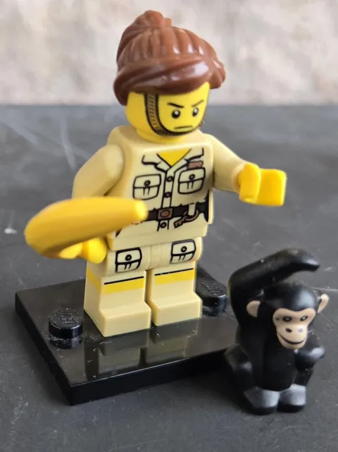 LEGO Series 5 Minifigure Zookeeper Complete with Monkey and Banana