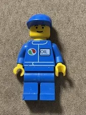 LEGO Minifig Classic Town Octan  Servive Person Blue Cap
