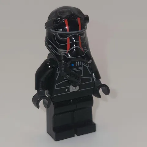 LEGO Minifigure OS Black Excellent Star Wars First Order TIE Fighter Pilot