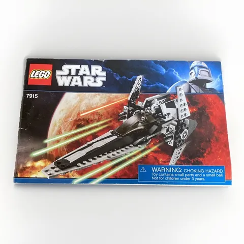 100% Complete Lego Star Wars: Imperial V-Wing Starfighter (7915) Minis + Manual