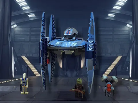 2014 LEGO Star Wars Vulture Droid (75041) Vehicle & Minifigures