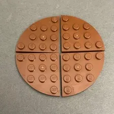 Lego 30565 Reddish Brown Replacement Add-on Pieces Parts Lot of 4
