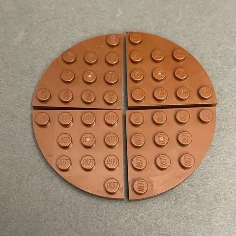 Lego 30565 Reddish Brown Replacement Add-on Pieces Parts Lot of 4