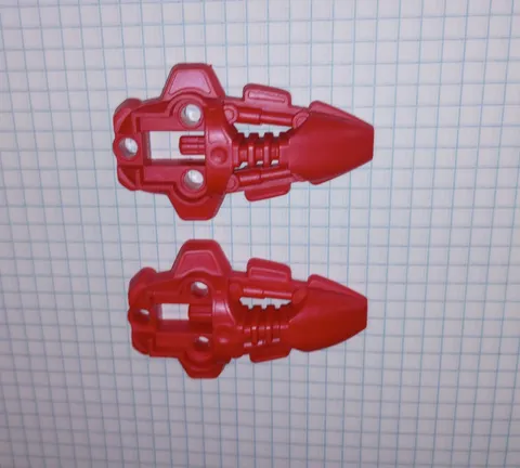2 Bionicle Lego 44138 in Pearl Red Rahkshi Foot Feet Genuine Lego WYSIWYG IRL