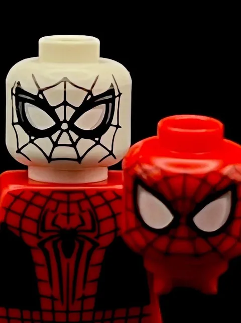 Lego Marvel The Amazing Spiderman Misprint Minifigure Head Prototype Error