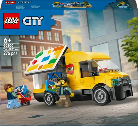 LEGO City The Van 60500 Building Toy Set Delivery Van Toy with 2 Minifigures New