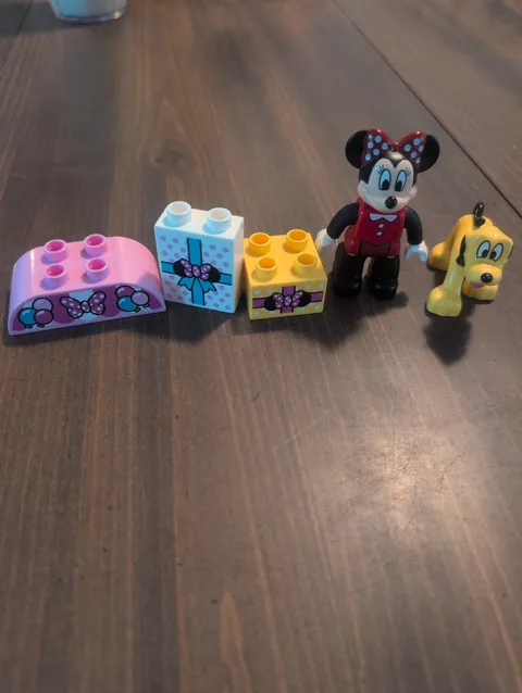 minnie mouse duplo lego blocks lot