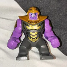 LEGO Marvel Thanos Bigfig Minifigure Printed Purple Gray Gold, Set 76131