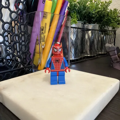 LEGO Marvel Spider Man Minifigure Toby McGuire Silver Webbing Rare