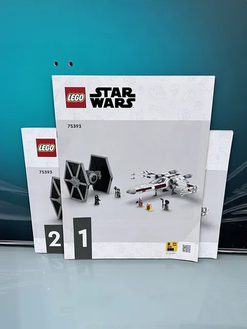 LEGO Star Wars TIE Fighter & X-Wing Mash-up 75393 - Instructions Only - 2 Books