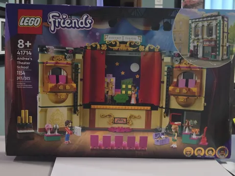 LEGO FRIENDS 41714 Andreas Theater School Freya Ollie Prof. Adrian minidolls NEW