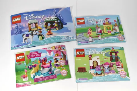 LEGO Disney Instruction Manuals Lot of 4 2016 & 2017 Wrapped Great Condition