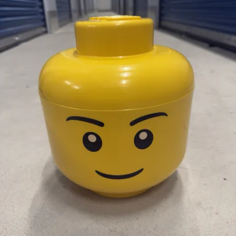 LEGO Male Head Stackable Storage Container Large 11"