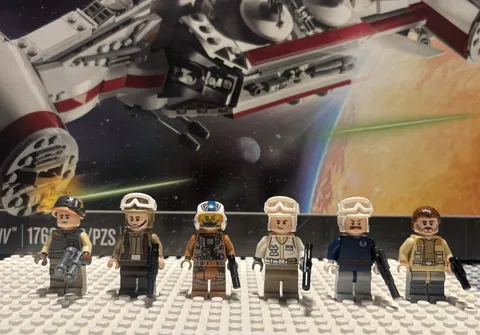 LEGO Star Wars Rebel Minifigure Lot of 6 - Gunner Paige and Resistance Troopers