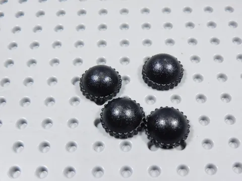 LEGO Lot of 4 Black Pixie Knight Caps Hats Minifig BL