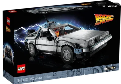 LEGO Back to the Future Delorean time machine 10300 Sealed in box 1872 pieces.