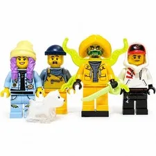 LEGO Wrecked Shrimp Boat Minifigures Hidden Side Lot 5 Paranormal Figures