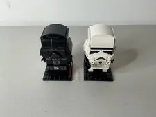 Lego Star Wars Brick Headz Darth Vader 41619 & Storm Trooper 41620 PRE-BUILT