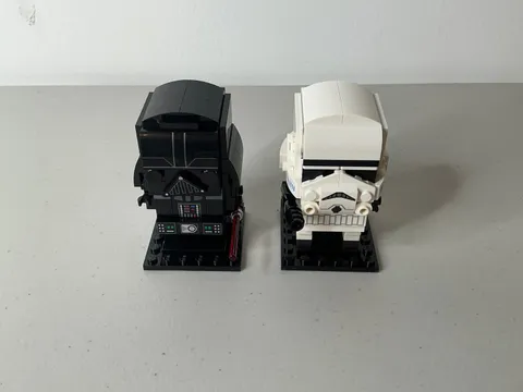 Lego Star Wars Brick Headz Darth Vader 41619 & Storm Trooper 41620 PRE-BUILT