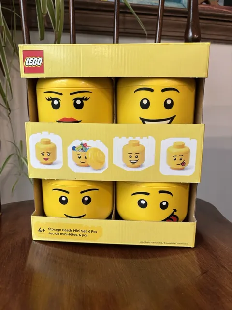 LEGO Storage Heads Mini Set (4 Heads)