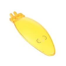 1x LEGO Windshield 9x3x1 Transparent Orange Sticker Dome 47844pb04