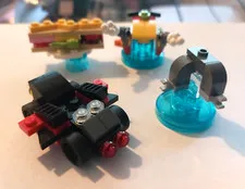 LOT LEGO Dimensions Scooby Doo Mystery Machine, Batman mobile,  Krusty, Misc