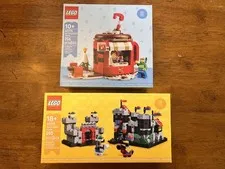LEGO 40775 Mini Knight’s Castle and 40776 Hot Chocolate Stand - New SEALED