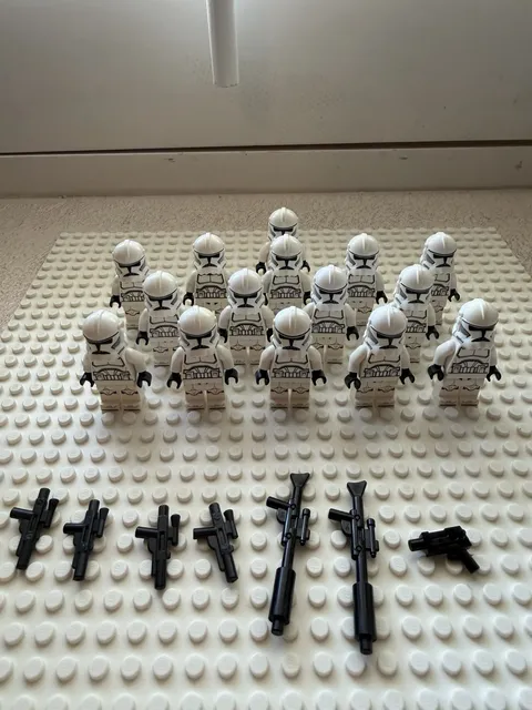 LEGO Star Wars Clone Trooper Army Lot Genuine LEGO No Cracks Excellent Condition