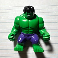 LEGO Hulk Bigfig Minifigure Green with Purple Pants, Plastic, Age 4+