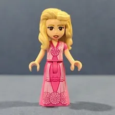 LEGO minifigure, Wicked, wck005, Glinda - Mini Doll, Dark Pink Dress
