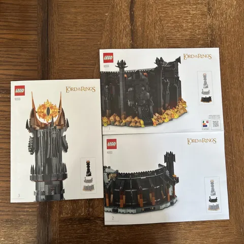 Lego 10333 Lord Of The Rings Barad-Dur Instruction Manual Book Only All 3