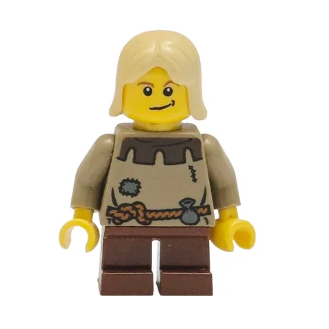 LEGO Peasant Child Minifigure cas411 Medieval Market Village 10193 Castle